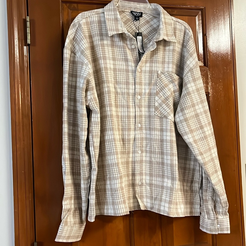 Boohoo Man XL Boxy Check Shirt